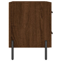 Produktbild för Sängbord 2 st brun ek 40x35x47,5 cm konstruerat trä