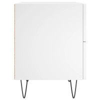 Produktbild för Sängbord 2 st vit 40x35x47,5 cm konstruerat trä