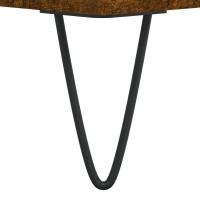 Produktbild för Sängbord 2 st rökfärgad ek 40x35x47,5 cm konstruerat trä