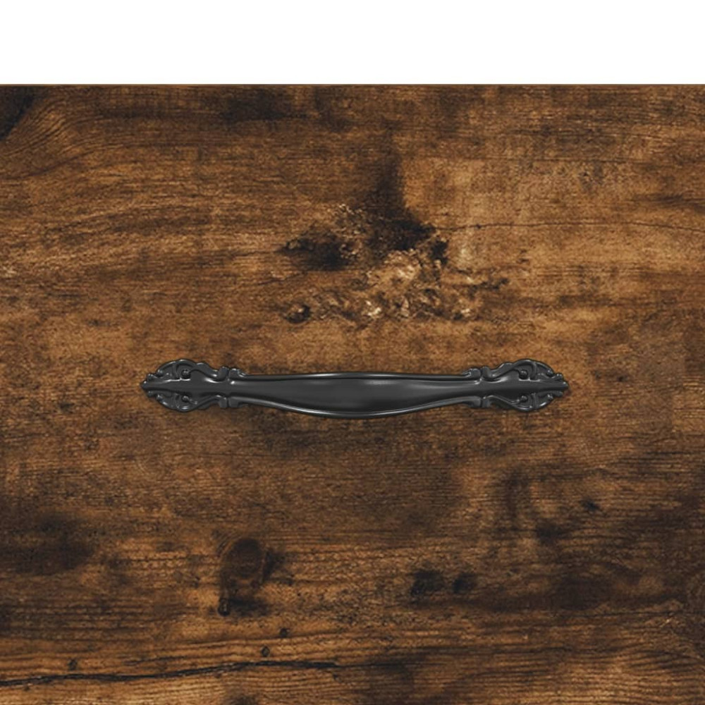 Produktbild för Sängbord 2 st rökfärgad ek 40x35x47,5 cm konstruerat trä
