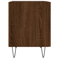 Miniatyr av produktbild för Sängbord brun ek 40x35x47,5 cm konstruerat trä