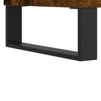 Produktbild för Soffbord rökfärgad ek 80x80x36,5 cm konstruerat trä