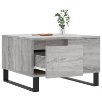 Produktbild för Soffbord grå sonoma 55x55x36,5 cm konstruerat trä