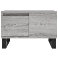 Produktbild för Soffbord grå sonoma 55x55x36,5 cm konstruerat trä