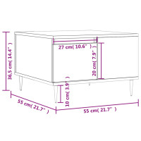 Produktbild för Soffbord sonoma-ek 55x55x36,5 cm konstruerat trä