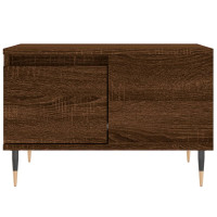 Produktbild för Soffbord brun ek 55x55x36,5 cm konstruerat trä