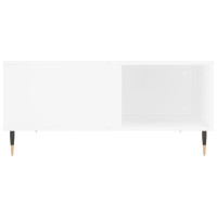 Produktbild för Soffbord vit 80x80x36,5 cm konstruerat trä