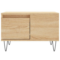 Produktbild för Soffbord sonoma-ek 55x55x36,5 cm konstruerat trä