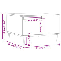 Produktbild för Soffbord grå sonoma 55x55x36,5 cm konstruerat trä