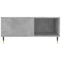 Produktbild för Soffbord betonggrå 80x80x36,5 cm konstruerat trä