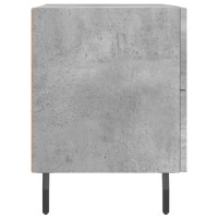 Produktbild för Sängbord betonggrå 40x35x47,5 cm konstruerat trä