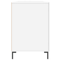 Produktbild för Skrivbord vit högglans 140x50x75 cm konstruerat trä