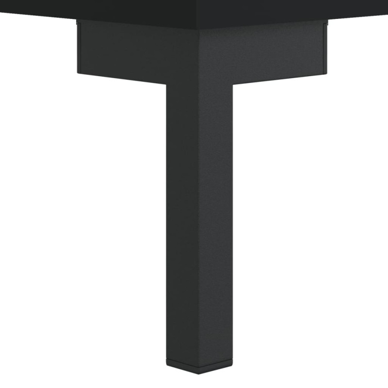 Produktbild för Skrivbord svart 140x50x75 cm konstruerat trä