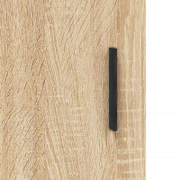 Miniatyr av produktbild för Skrivbord sonoma-ek 140x50x75 cm konstruerat trä