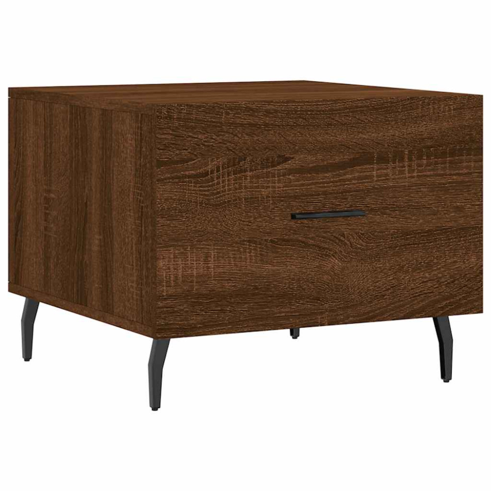 Produktbild för Soffbord brun ek 50x50x40 cm konstruerat trä