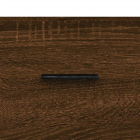 Miniatyr av produktbild för Soffbord brun ek 50x50x40 cm konstruerat trä