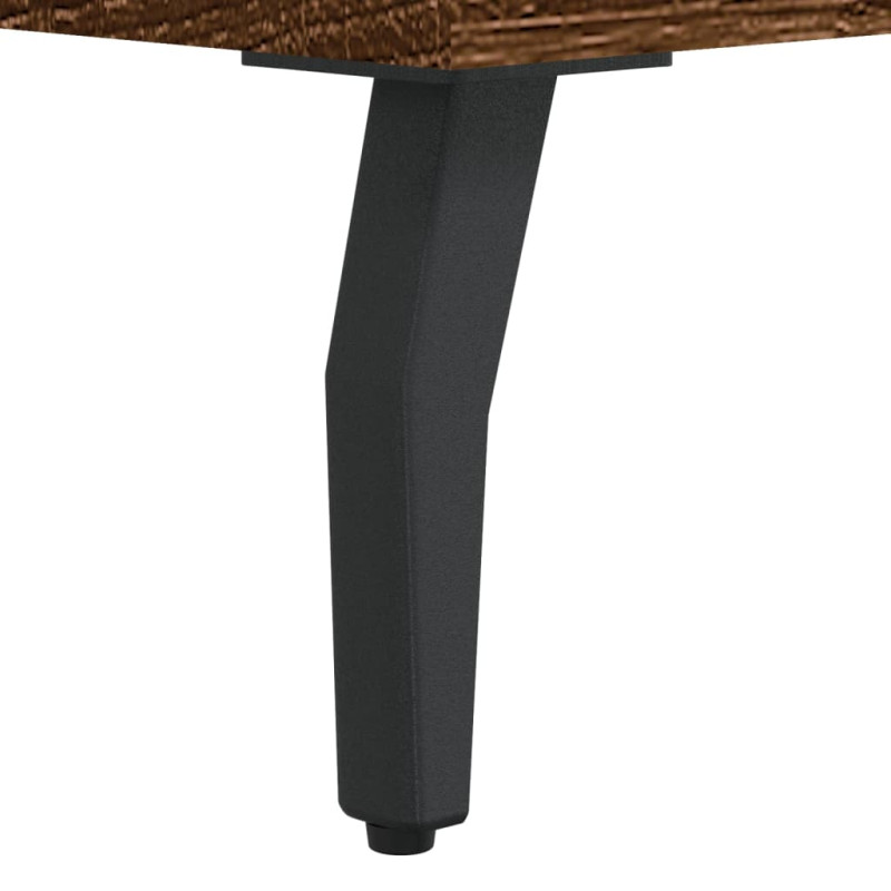 Produktbild för Soffbord brun ek 50x50x40 cm konstruerat trä