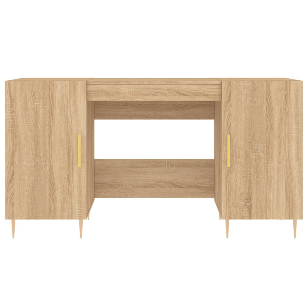 Produktbild för Skrivbord sonoma-ek 140x50x75 cm konstruerat trä