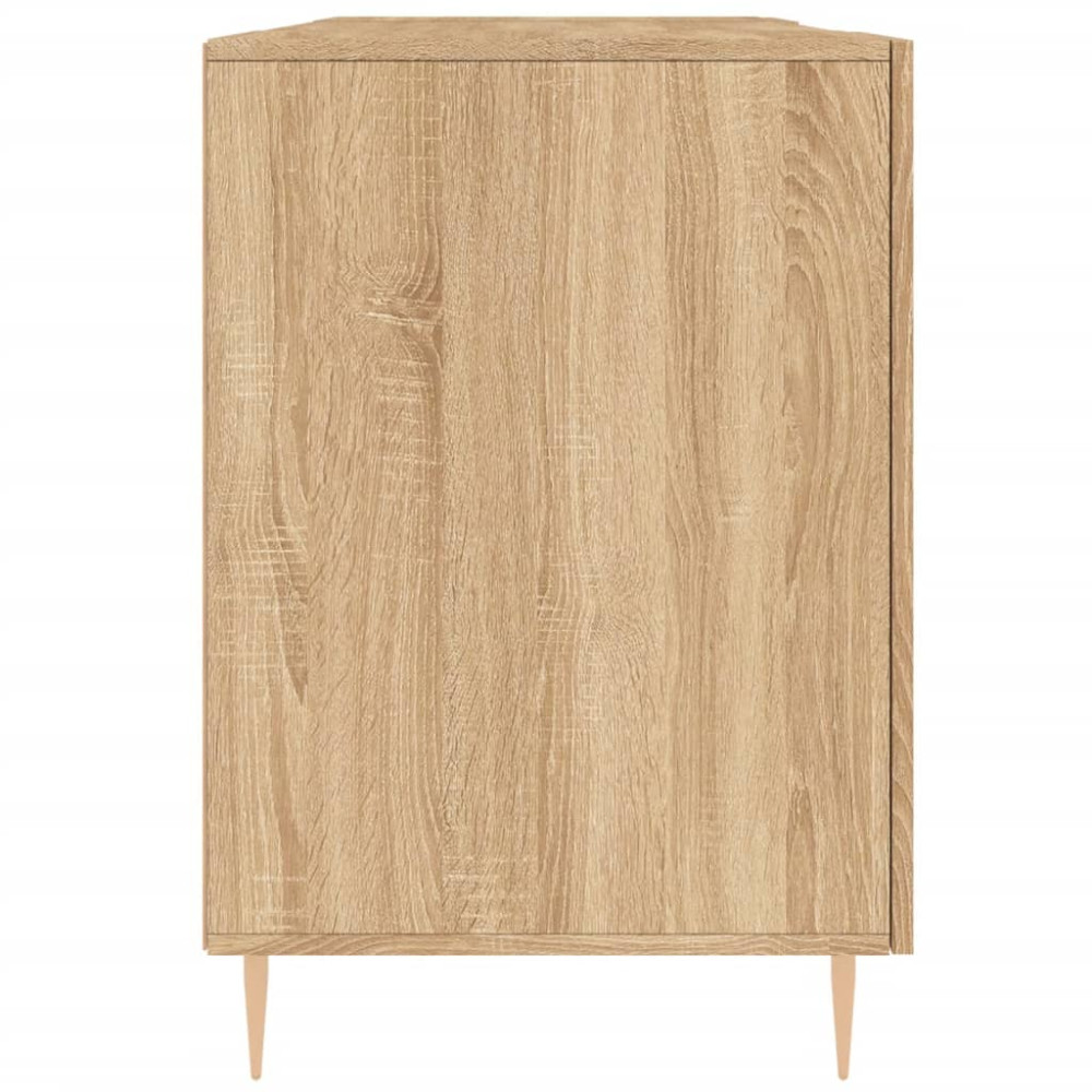 Produktbild för Skrivbord sonoma-ek 140x50x75 cm konstruerat trä