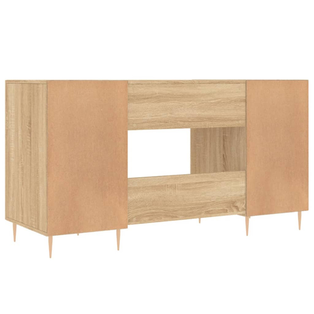 Produktbild för Skrivbord sonoma-ek 140x50x75 cm konstruerat trä