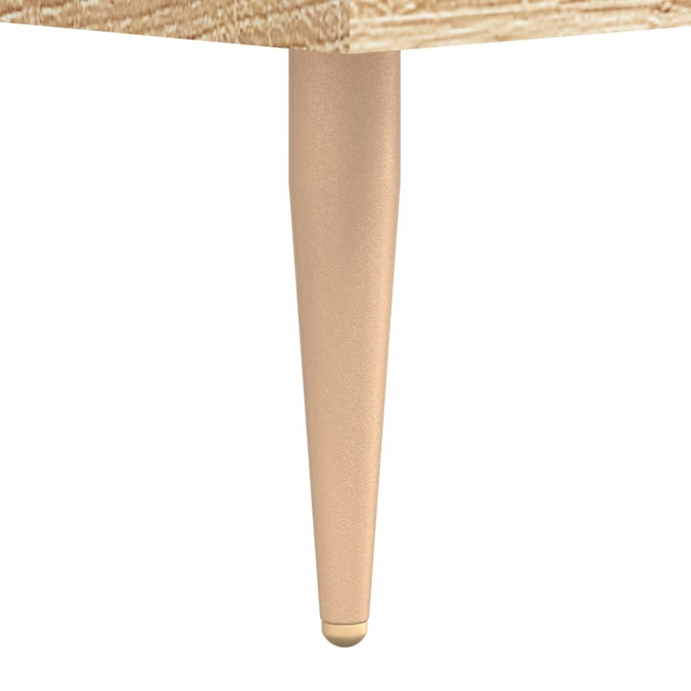 Produktbild för Skrivbord sonoma-ek 140x50x75 cm konstruerat trä