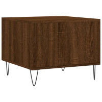 Produktbild för Soffbord brun ek 50x50x40 cm konstruerat trä
