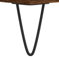 Produktbild för Soffbord brun ek 50x50x40 cm konstruerat trä