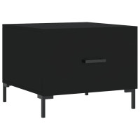 Produktbild för Soffbord svart 50x50x40 cm konstruerat trä