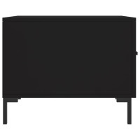 Produktbild för Soffbord svart 50x50x40 cm konstruerat trä