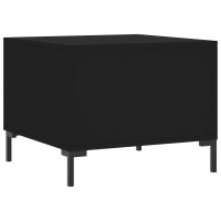 Produktbild för Soffbord svart 50x50x40 cm konstruerat trä
