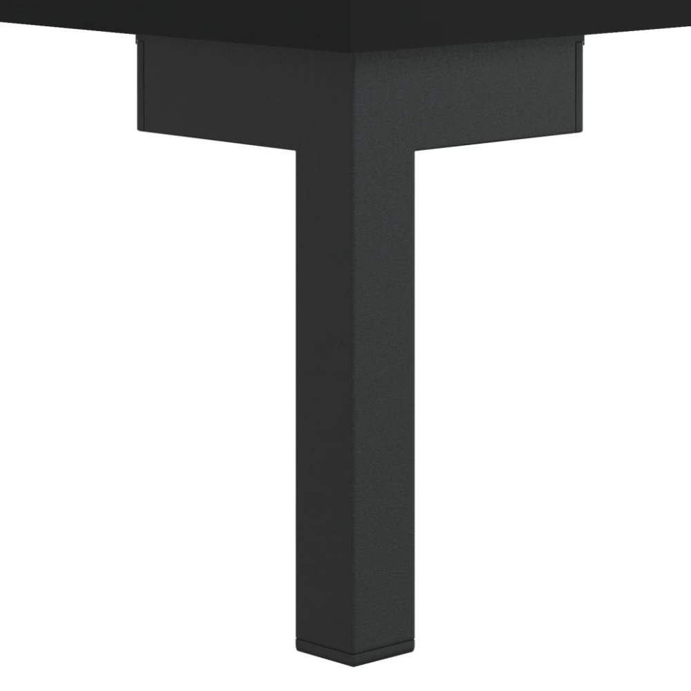 Produktbild för Soffbord svart 50x50x40 cm konstruerat trä