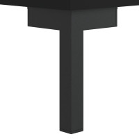 Produktbild för Soffbord svart 50x50x40 cm konstruerat trä