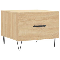 Produktbild för Soffbord sonoma-ek 50x50x40 cm konstruerat trä