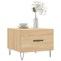 Produktbild för Soffbord sonoma-ek 50x50x40 cm konstruerat trä