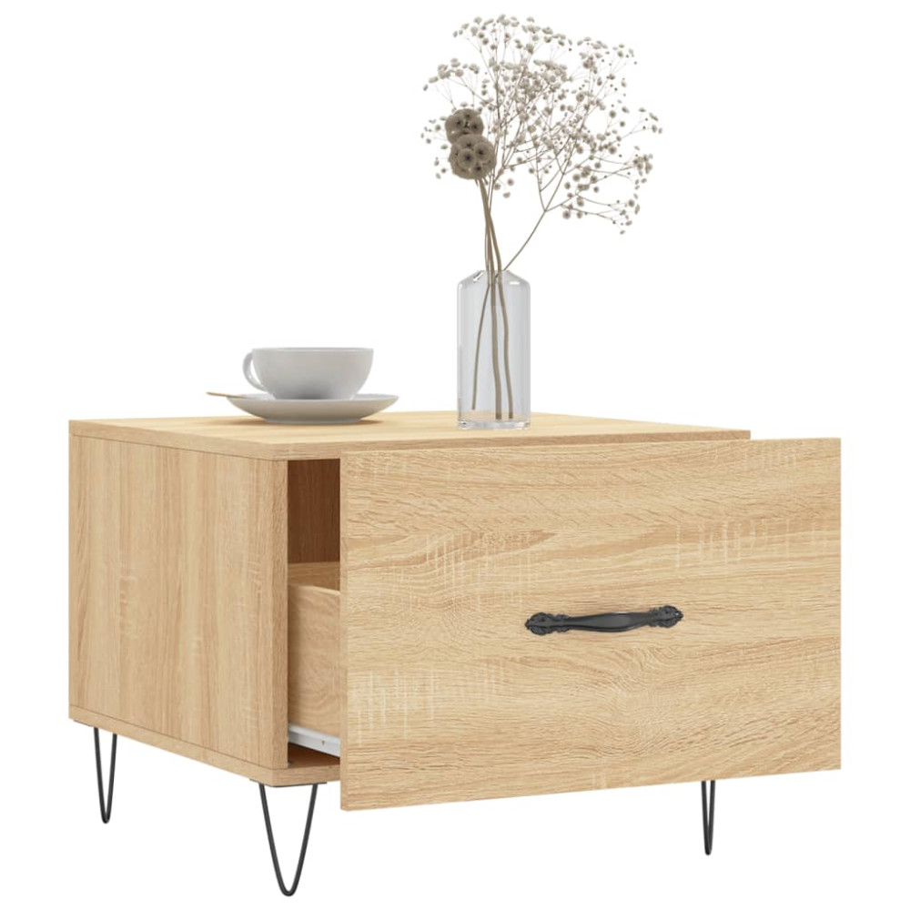 Produktbild för Soffbord sonoma-ek 50x50x40 cm konstruerat trä