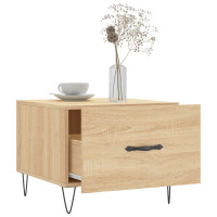 Produktbild för Soffbord sonoma-ek 50x50x40 cm konstruerat trä