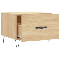 Produktbild för Soffbord sonoma-ek 50x50x40 cm konstruerat trä