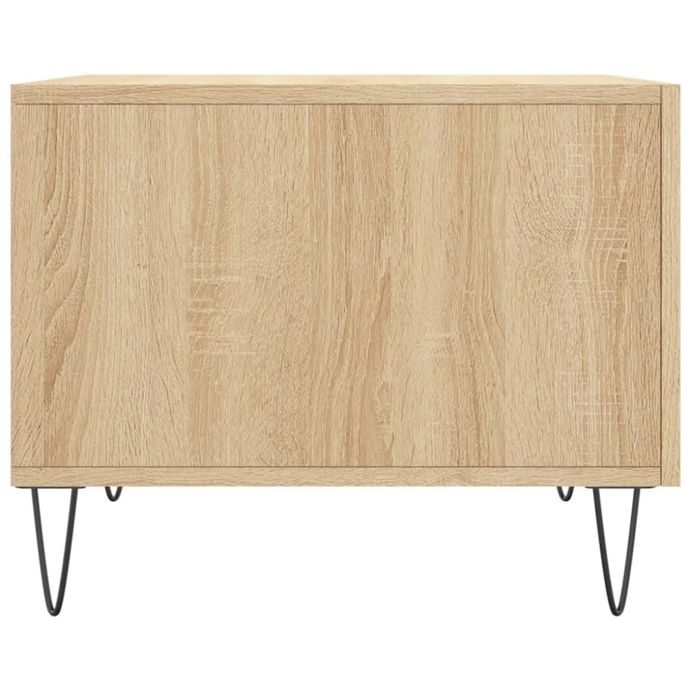Produktbild för Soffbord sonoma-ek 50x50x40 cm konstruerat trä