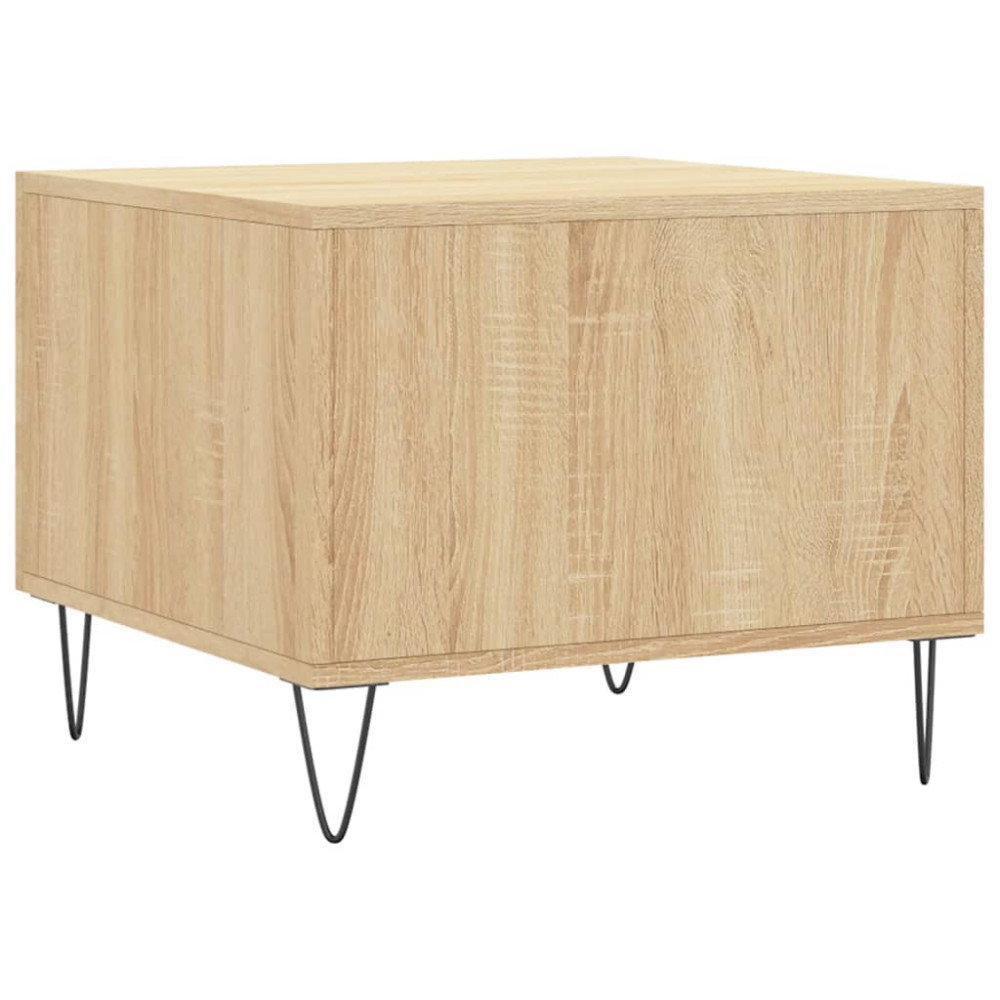 Produktbild för Soffbord sonoma-ek 50x50x40 cm konstruerat trä