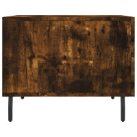 Produktbild för Soffbord rökfärgad ek 50x50x40 cm konstruerat trä