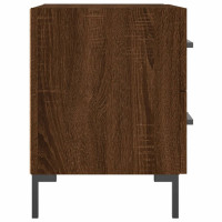 Miniatyr av produktbild för Sängbord brun ek 40x35x47,5 cm konstruerat trä