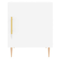 Miniatyr av produktbild för Sängbord vit 40x40x50 cm konstruerat trä