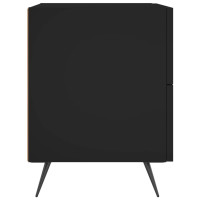 Produktbild för Sängbord 2 st svart 40x35x47,5 cm konstruerat trä