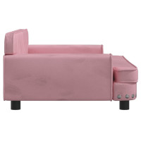 Produktbild för Barnsoffa rosa 90x53x30 cm sammet