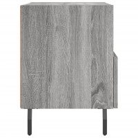 Produktbild för Sängbord 2 st grå sonoma 40x35x47,5 cm konstruerat trä
