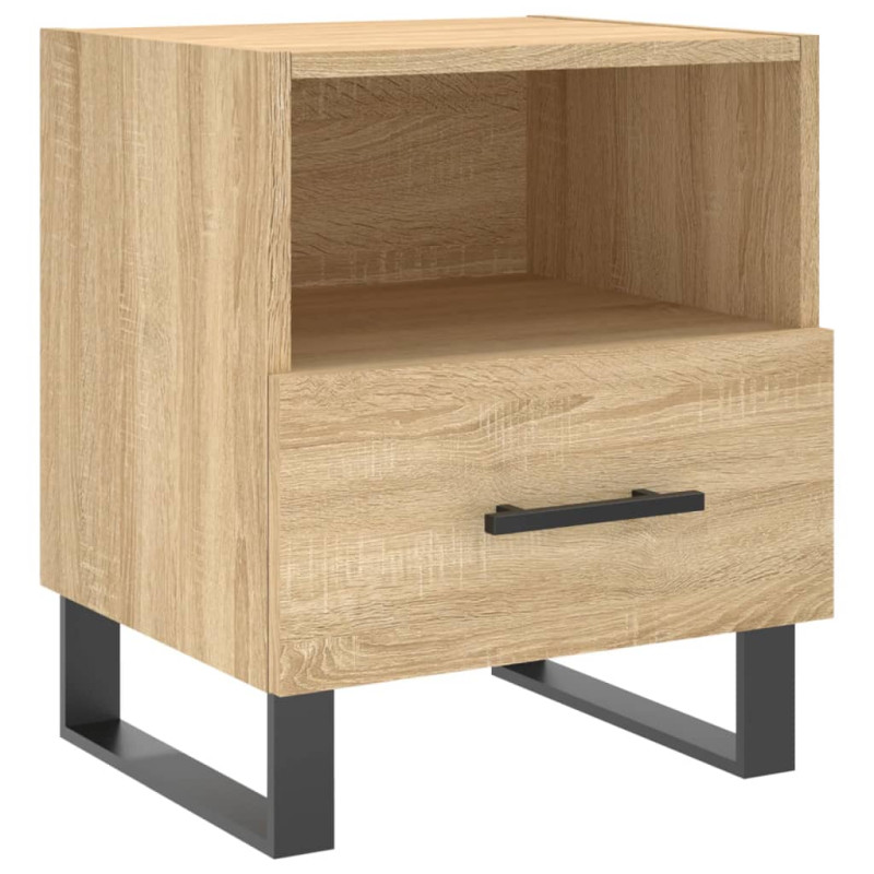 Produktbild för Sängbord 2 st sonoma-ek 40x35x47,5 cm konstruerat trä