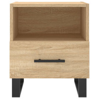 Miniatyr av produktbild för Sängbord 2 st sonoma-ek 40x35x47,5 cm konstruerat trä