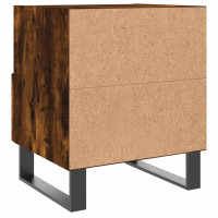 Produktbild för Sängbord 2 st rökfärgad ek 40x35x47,5 cm konstruerat trä