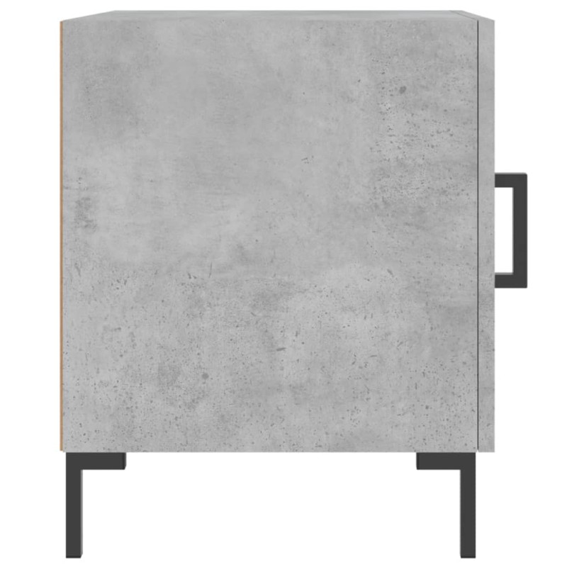 Produktbild för Sängbord betonggrå 40x40x50 cm konstruerat trä