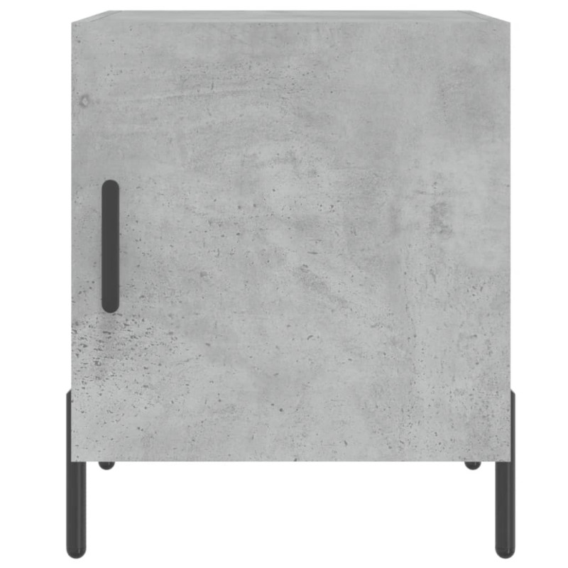 Produktbild för Sängbord betonggrå 40x40x50 cm konstruerat trä